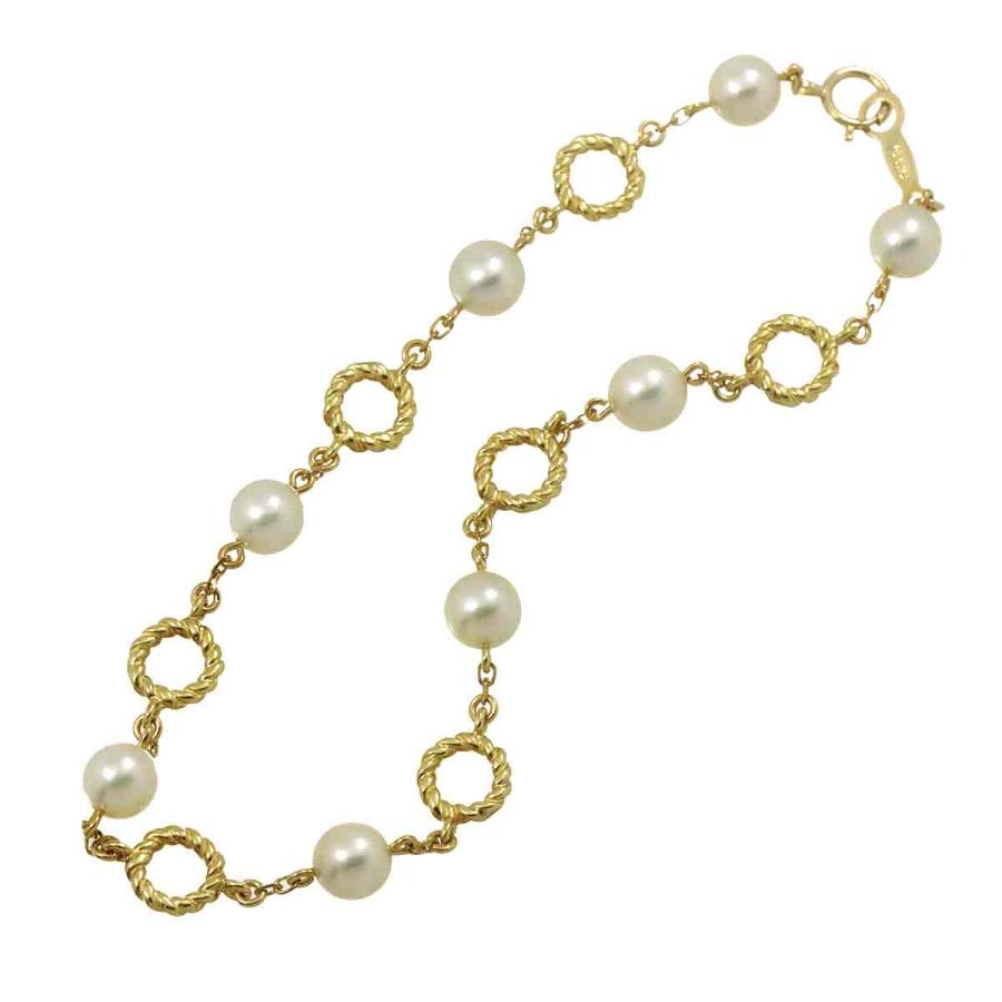 MIKIMOTO（ミキモト） アコヤ真珠 5.0mm ブレスレット 17.5cm K18 YG