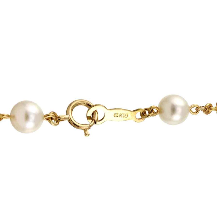 MIKIMOTO（ミキモト） アコヤ真珠 5.0mm ブレスレット 17.5cm K18 YG