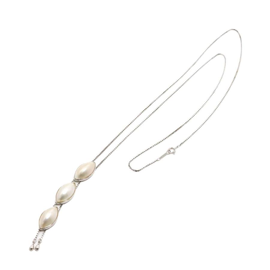 TASAKI（タサキ） マベ真珠 ネックレス 65cm SV シルバー 925 田崎真珠