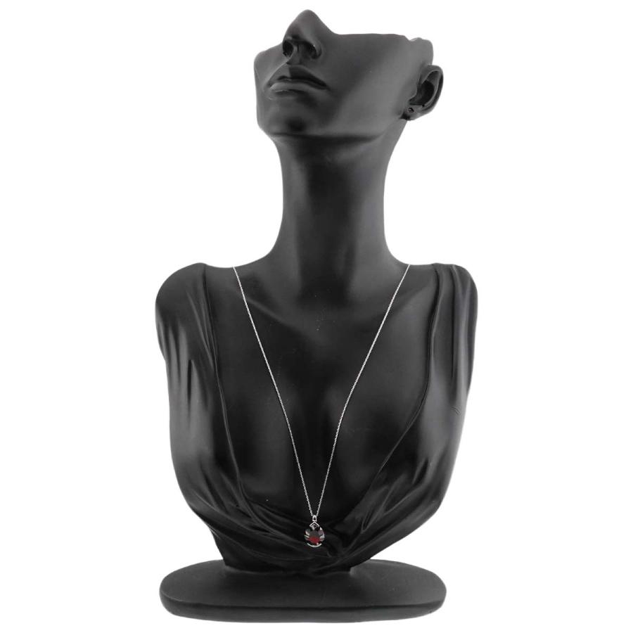 タサキ TASAKI ルミノ ガーネット ネックレス 55cm K18 WG ホワイトゴールド 750 田崎真珠 Garnet Necklace【証明書付き】 90308193_7