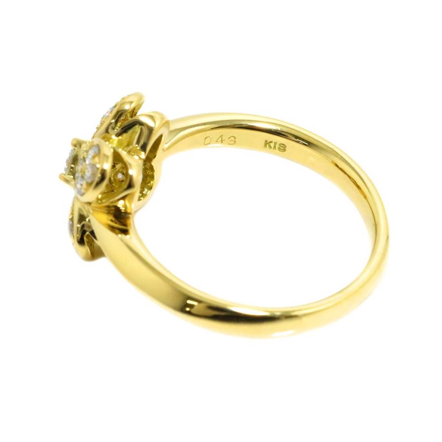 リング 15号 ダイヤ 0.43ct K18 YG イエローゴールド 750 指輪 Diamond 