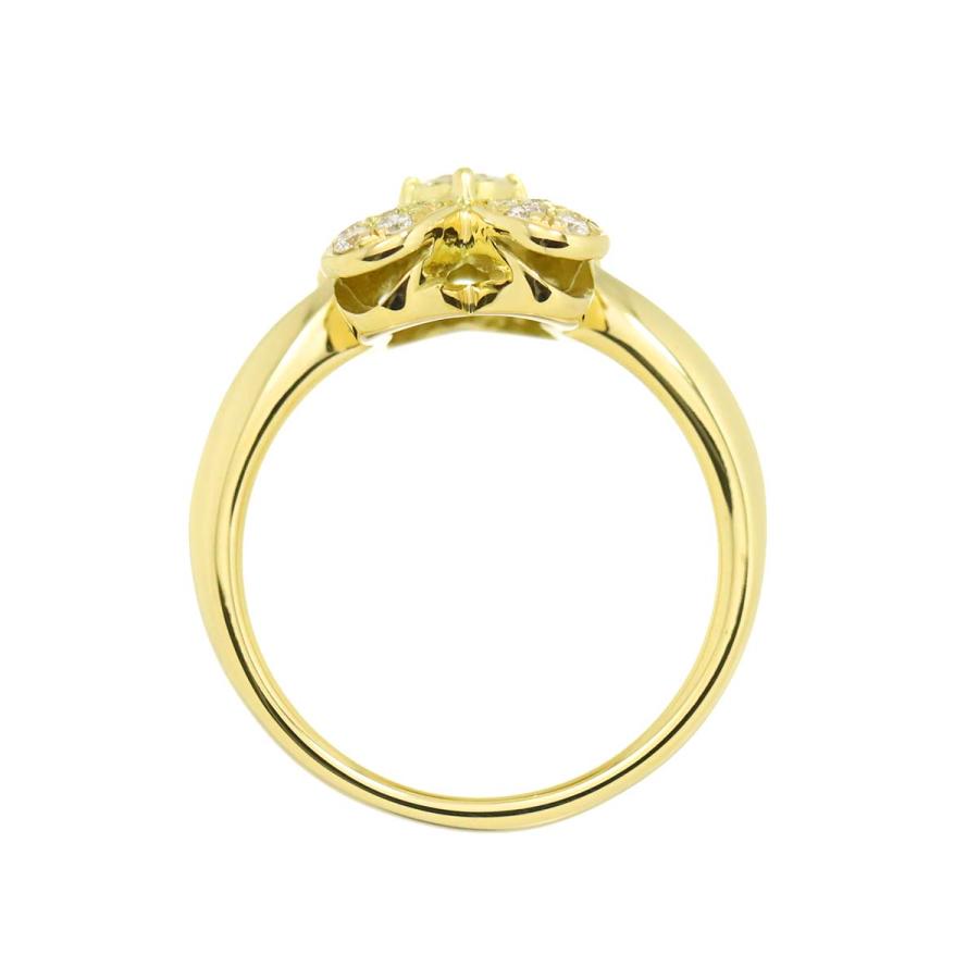リング 15号 ダイヤ 0.43ct K18 YG イエローゴールド 750 指輪 Diamond 