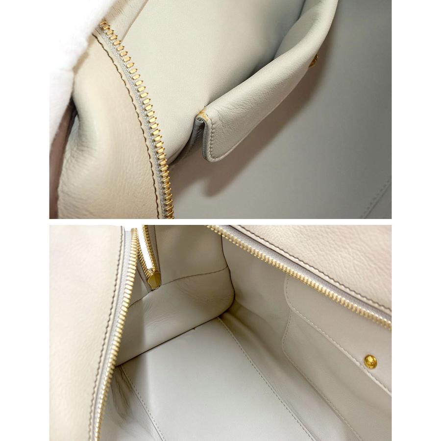 LOEWE（ロエベ） 美品 アマソナ 28 ハンド バッグ レザー ベージュ 