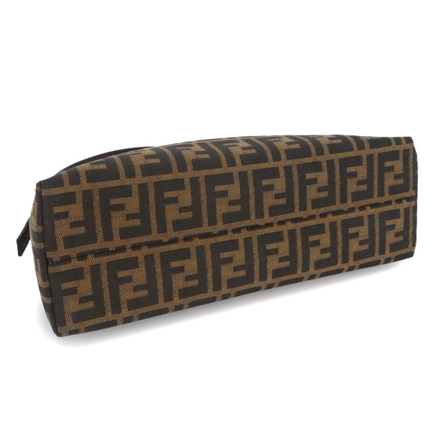 新品同様 フェンディ FENDI ズッカ ショルダー バッグ キャンバス レザー ブラウン 16115 シルバー 金具 90308250_3