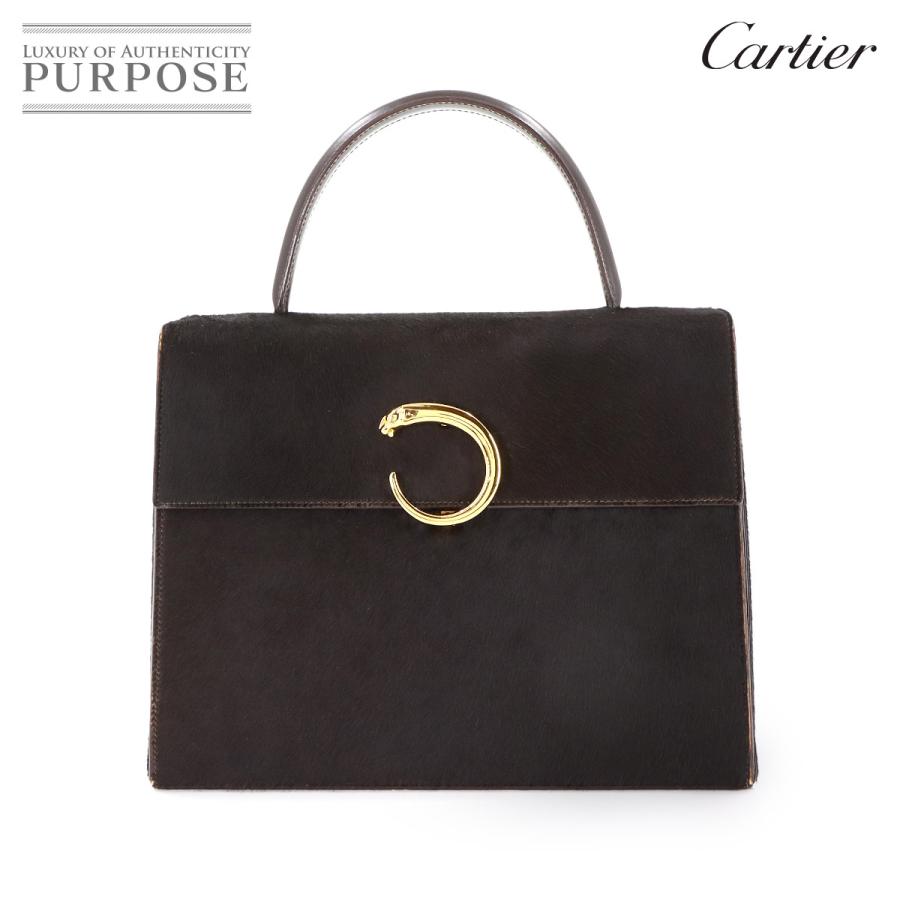 Cartier（カルティエ） 新品同様 パンテール ハンド バッグ ハラコ 