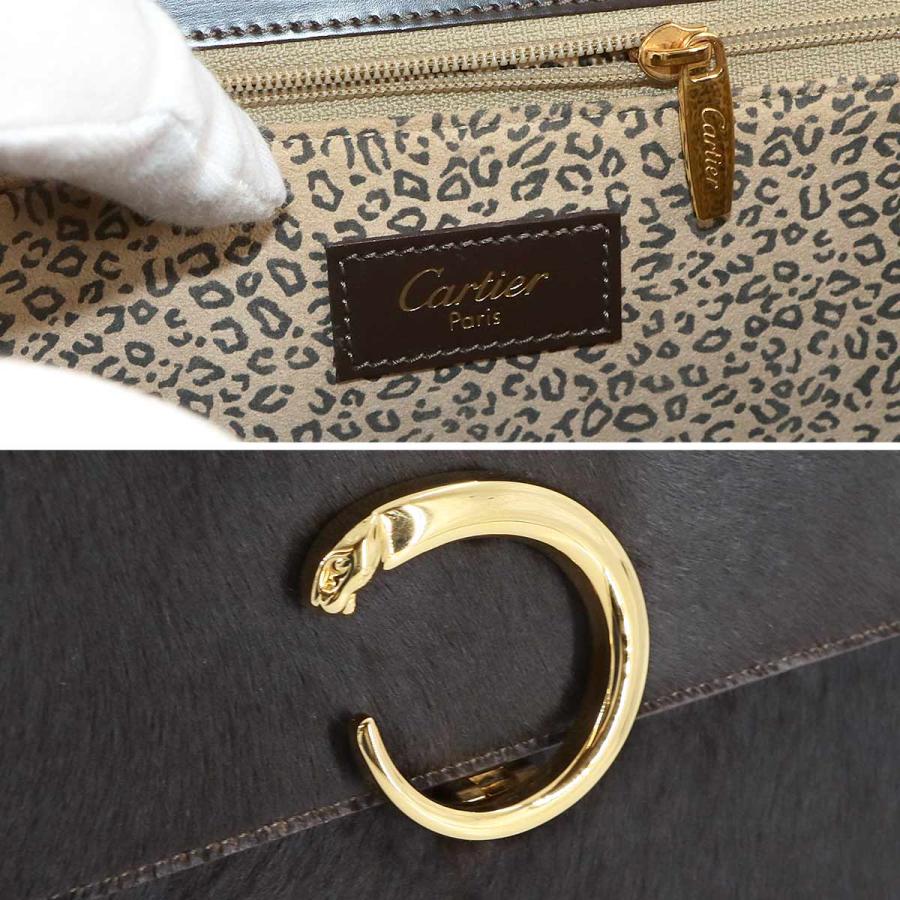Cartier（カルティエ） 新品同様 パンテール ハンド バッグ ハラコ 
