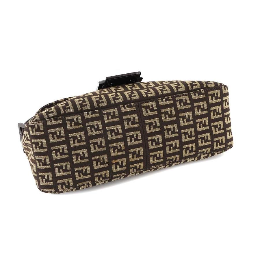 美品 フェンディ FENDI ズッキーノ マンマバケット ショルダー バッグ キャンバス ブラウン ベージュ 8BR003 90308431_3