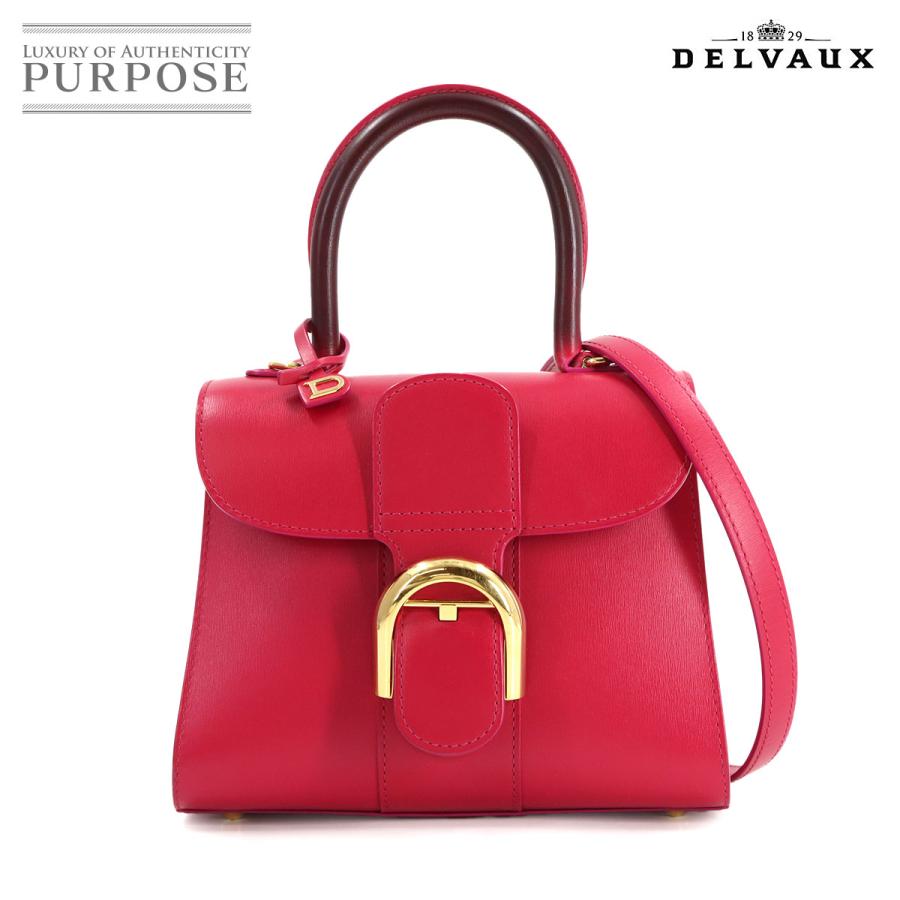 新品同様 デルヴォー DELVAUX ブリヨン ミニ 2way ハンド ショルダー