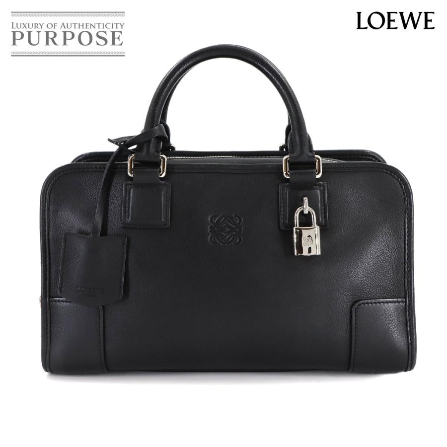 LOEWE（ロエベ） アマソナ 28 ハンド バッグ レザー ブラック