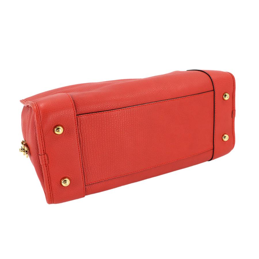 ロエベ LOEWE アマソナ 36 ハンド バッグ レザー レッド 352.45.A22 ゴールド 金具 Amazona 36 90308453の画像