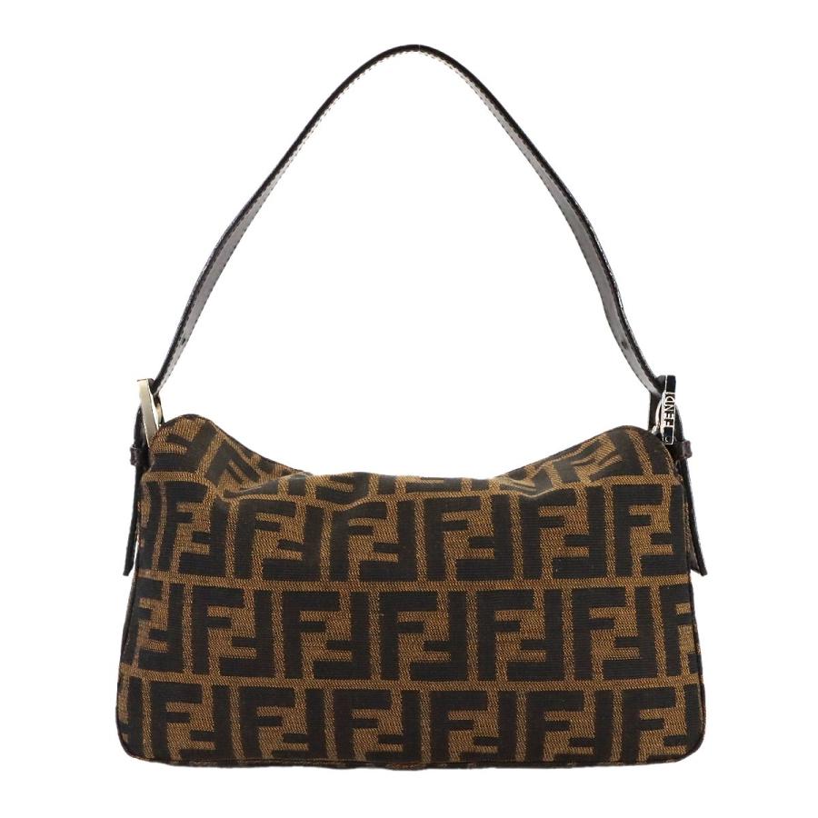 FENDI（フェンディ） 新品同様 ズッカ ショルダー バッグ キャンバス
