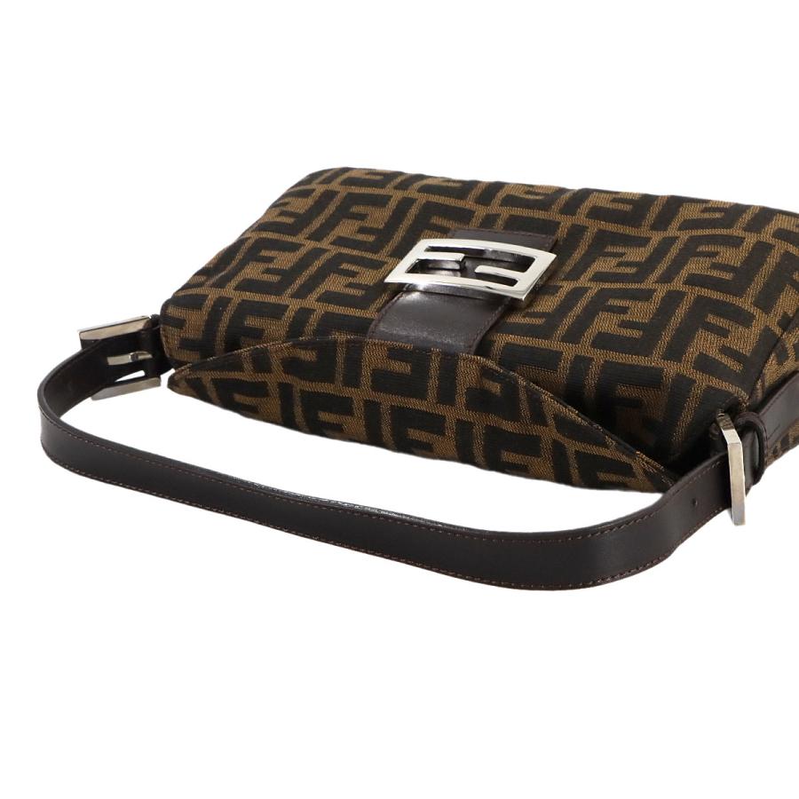 FENDI（フェンディ） 新品同様 ズッカ ショルダー バッグ キャンバス
