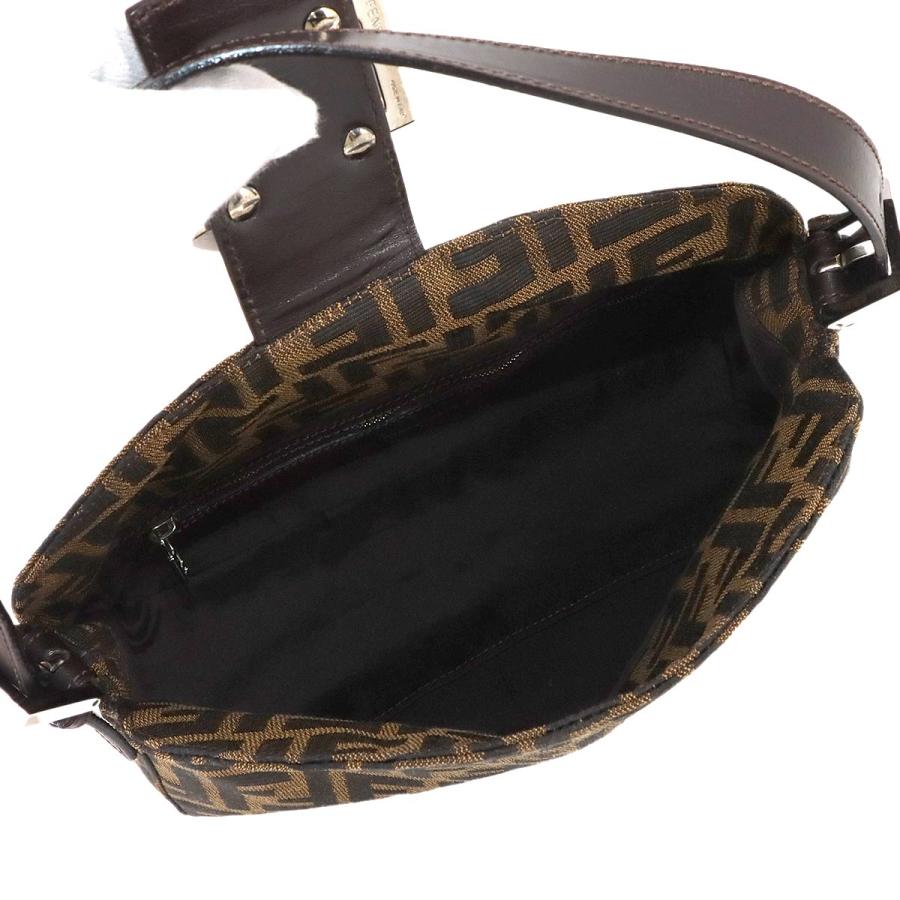 FENDI（フェンディ） 新品同様 ズッカ ショルダー バッグ キャンバス