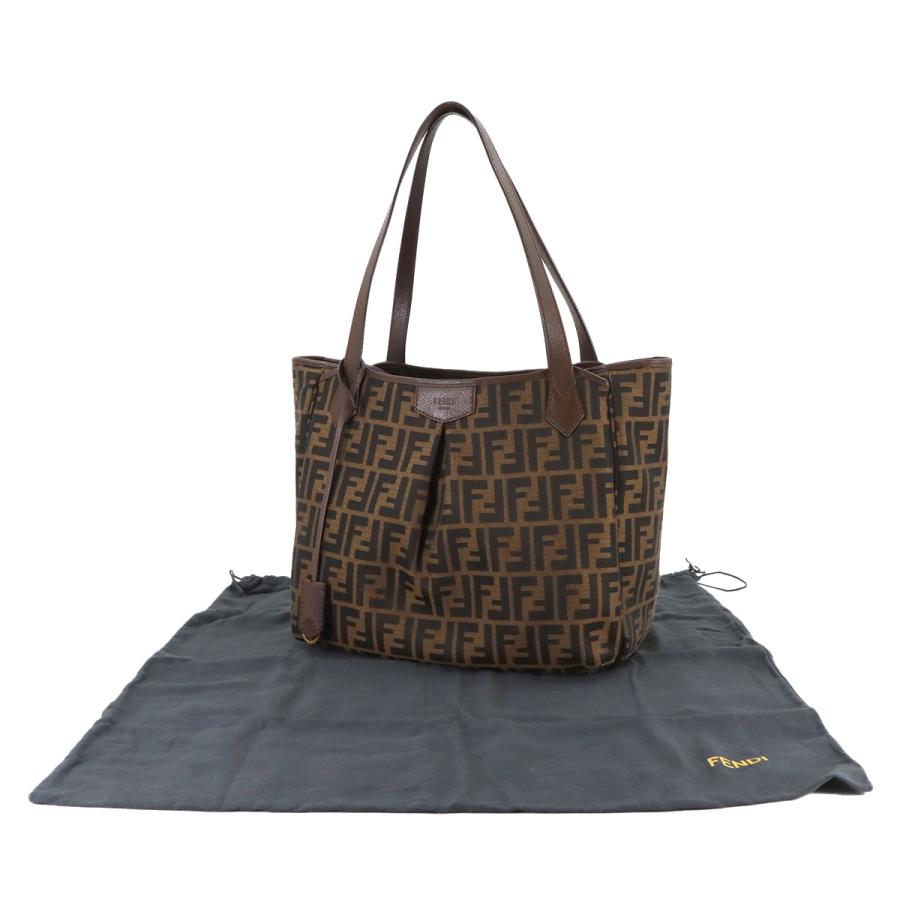 フェンディ トートバッグ ズッカ チャーム FENDI（フェンディ） ズッカ トート バッグ キャンバス レザー