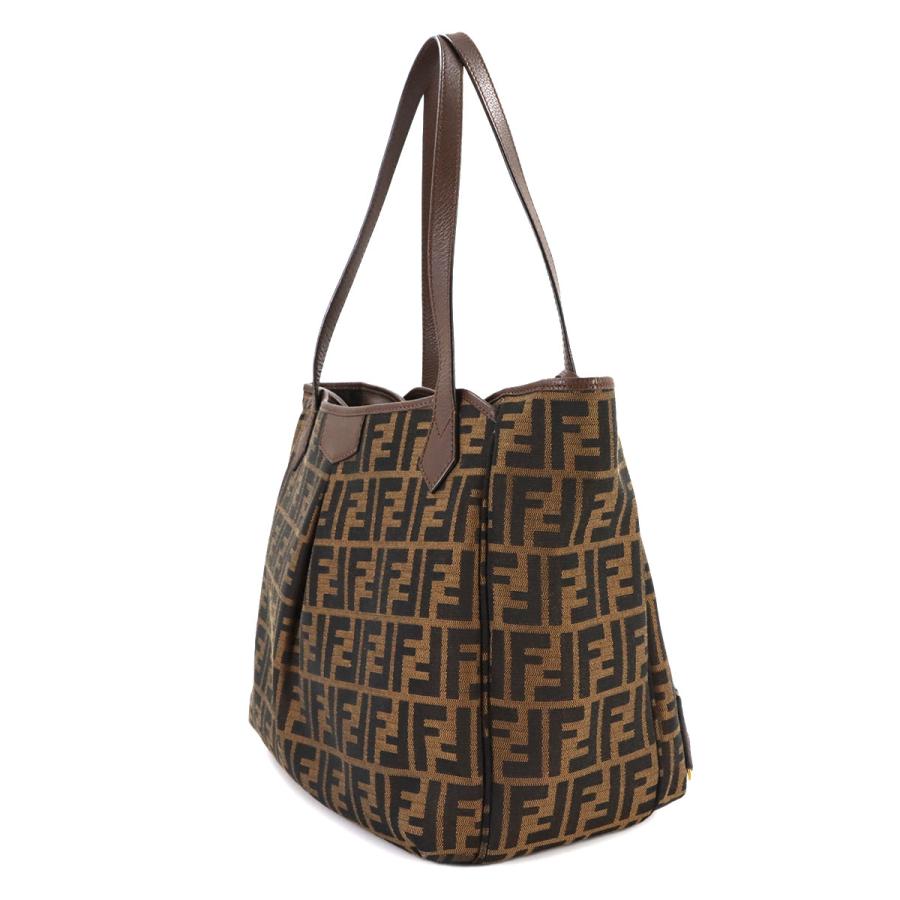 FENDI（フェンディ） ズッカ トート バッグ キャンバス レザー 