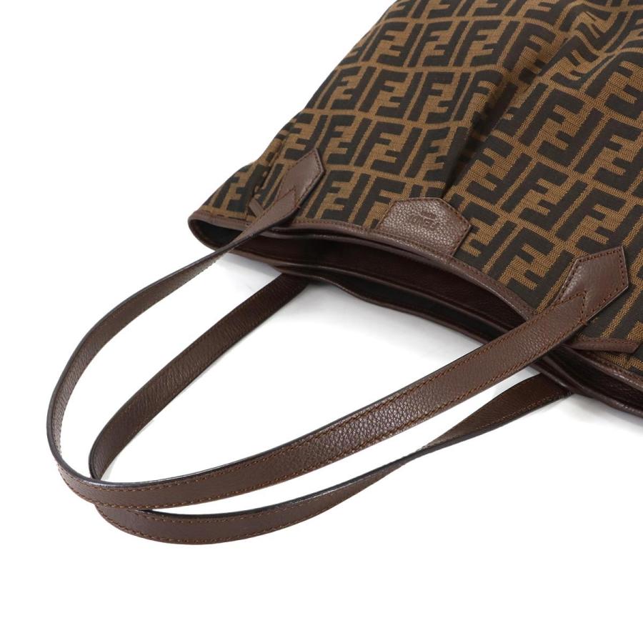 FENDI（フェンディ） ズッカ トート バッグ キャンバス レザー
