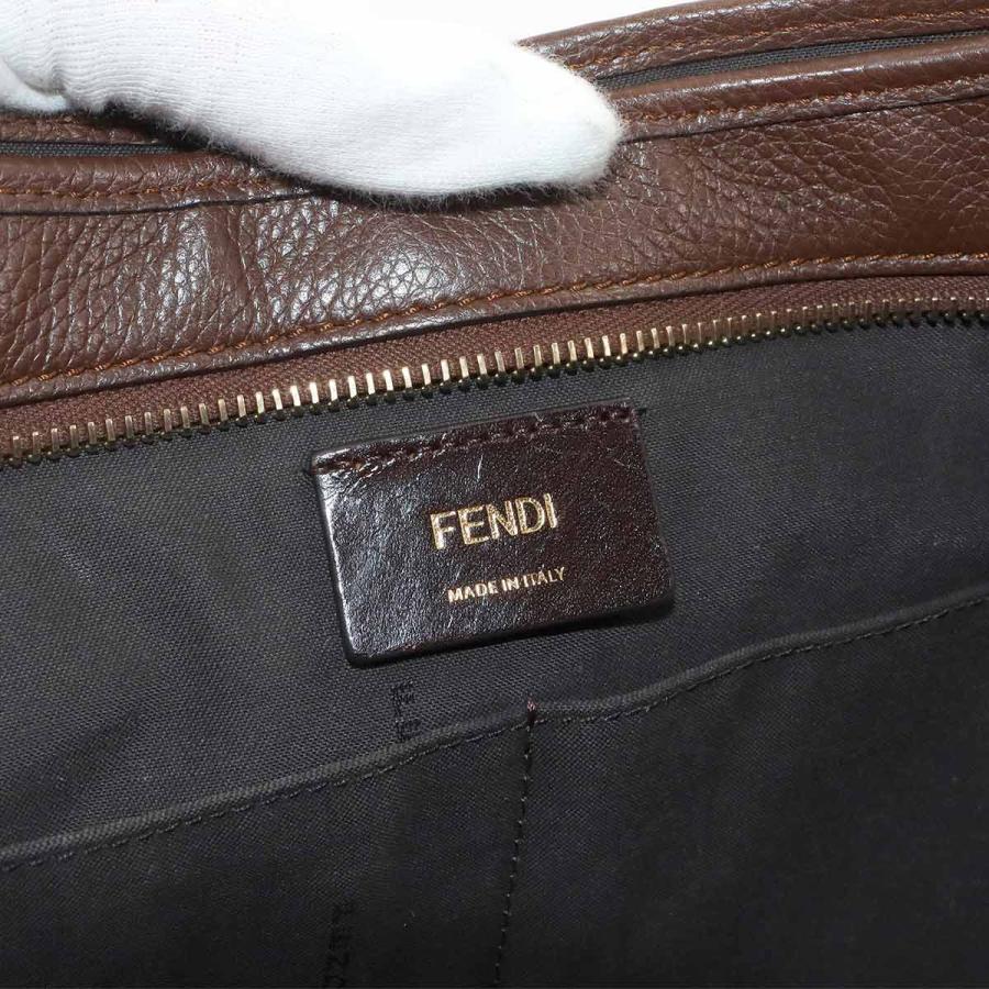 FENDI（フェンディ） ズッカ トート バッグ キャンバス レザー