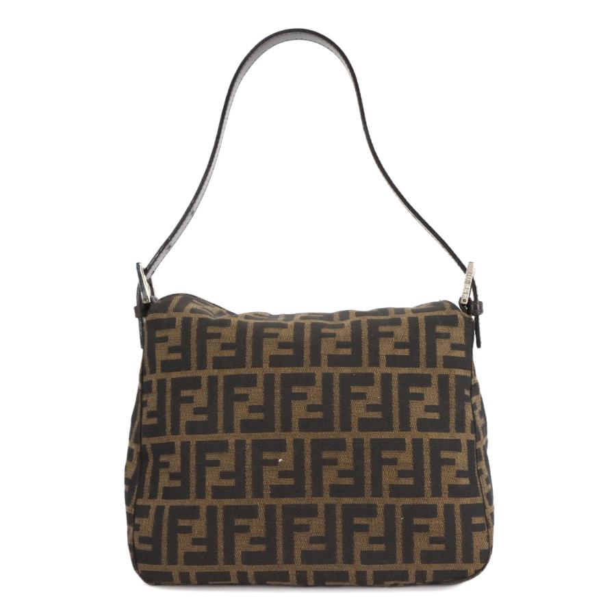 新品同様 フェンディ FENDI ズッカ マンマバゲット ショルダー バッグ キャンバス レザー ブラウン 26426 Mamma Baguette 90308468_2
