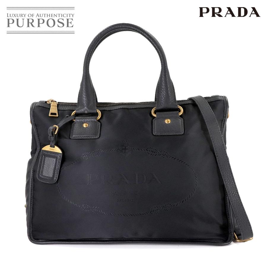 PRADA（プラダ） 美品 PRADA 2way トート ショルダー バッグ ナイロン