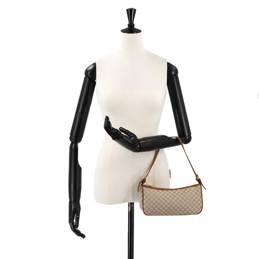 CELINE（セリーヌ） マカダム ハンド バッグ キャンバス レザー  