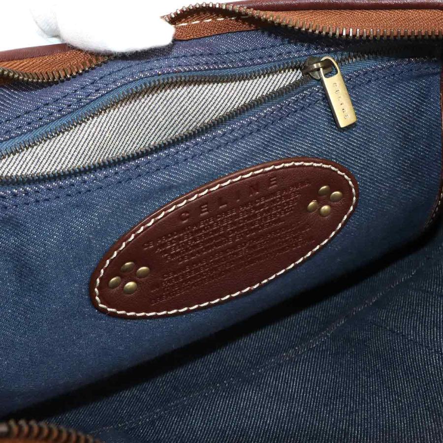 CELINE（セリーヌ） 新品同様 マカダム ショルダー バッグ デニム