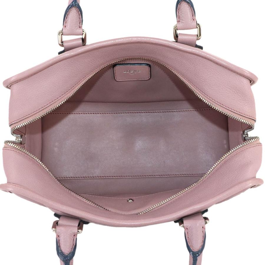 ピ*ー様 LOEWE アマソナ ハンドバッグ レザー ピンク レディース LOEWE（ロエベ） アマソナ 28 ハンド バッグ レザー ピンク シルバー