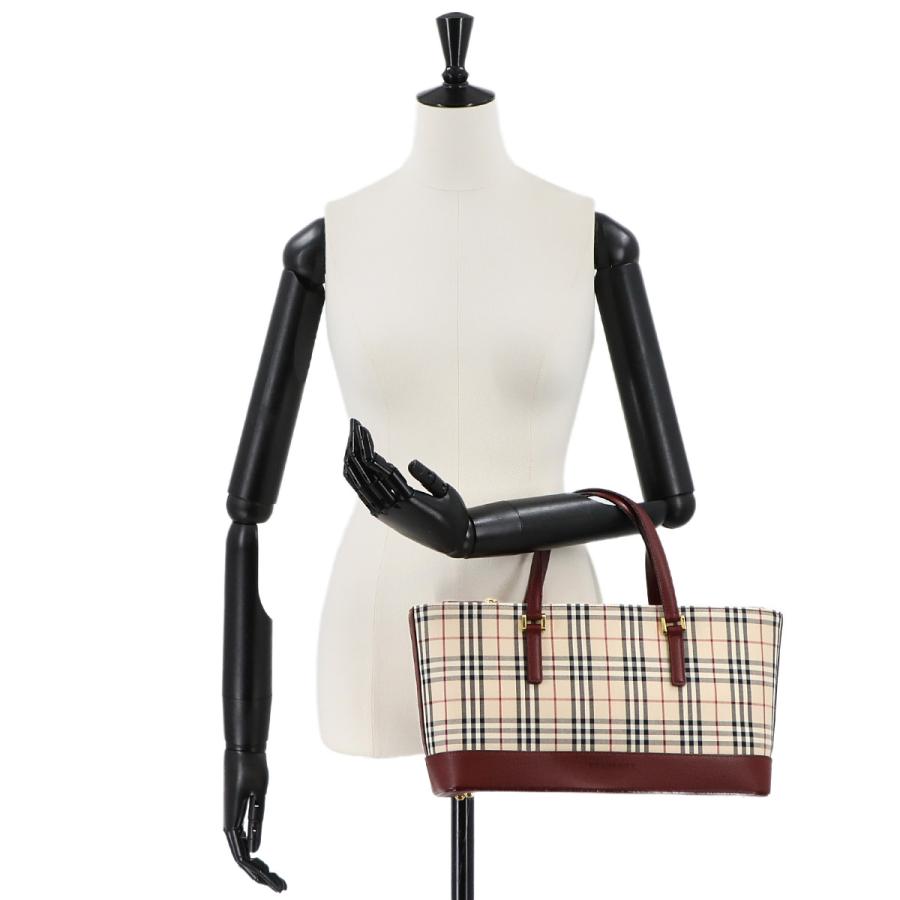 BURBERRY バーバリー　ノバチェック　ハンドバック　レザー BURBERRY（バーバリー） 未使用 展示品 ノバチェック ハンド バッグ
