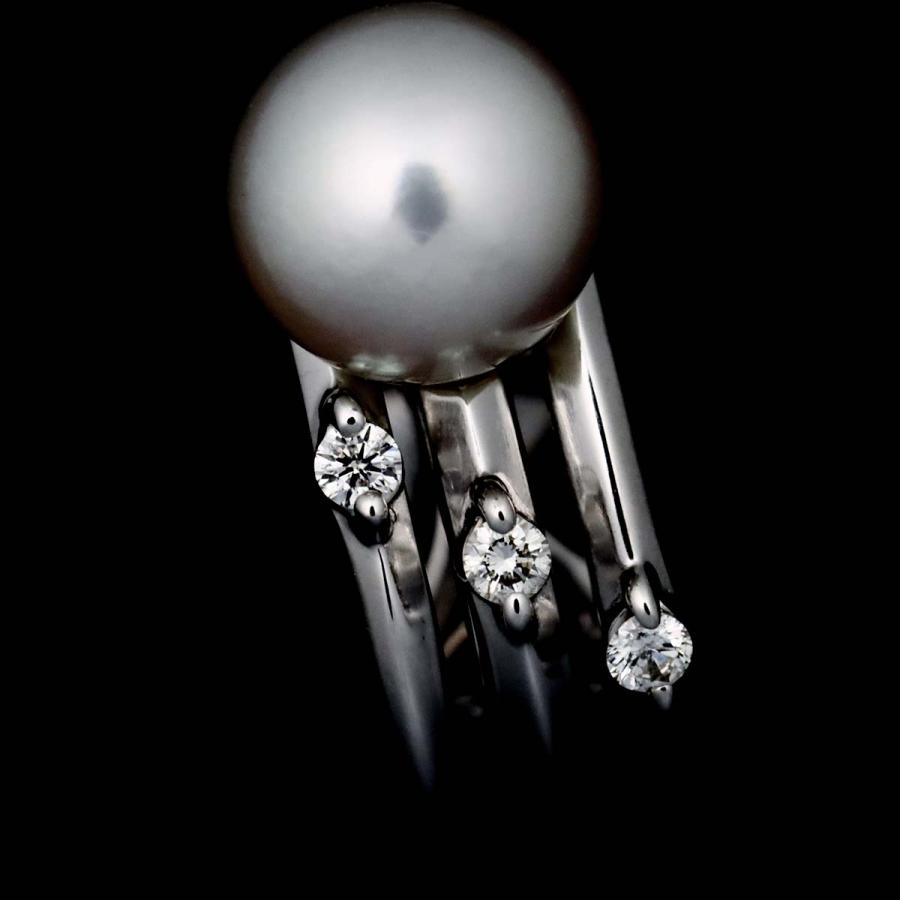 TASAKI（タサキ） アコヤ真珠 6.1mm ダイヤ 0.03ct/0.03ct イヤリング 