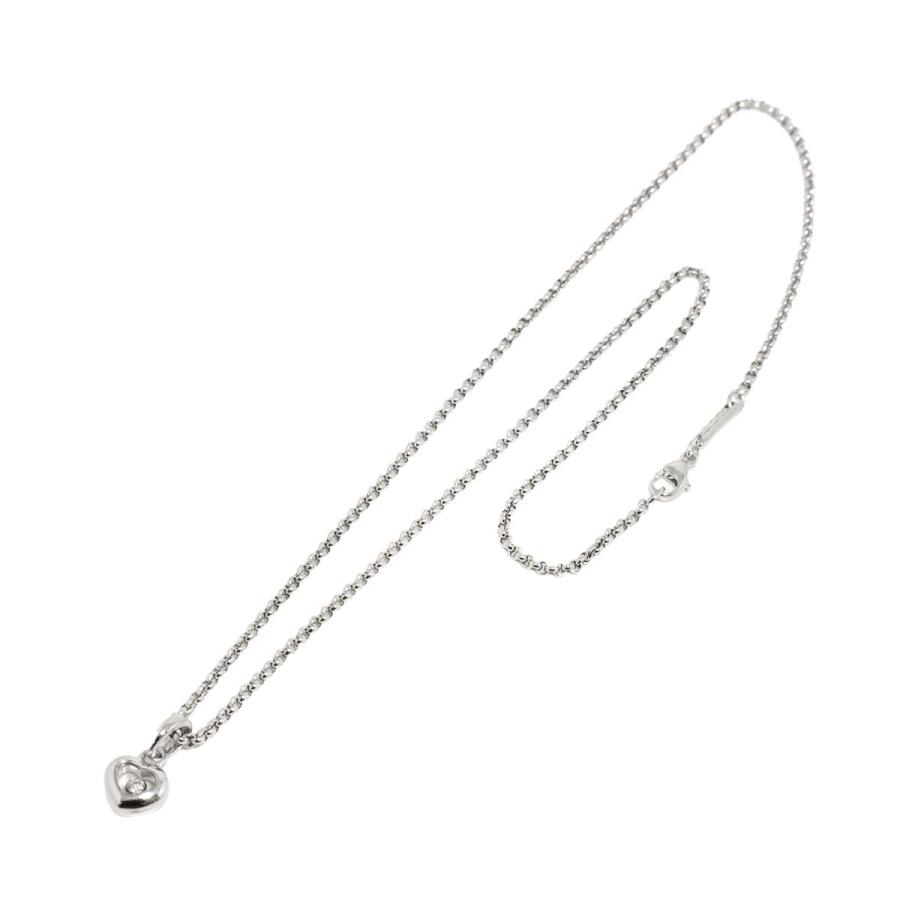 Chopard（ショパール） ハッピーダイヤ ハート ネックレス 42cm K18 WG