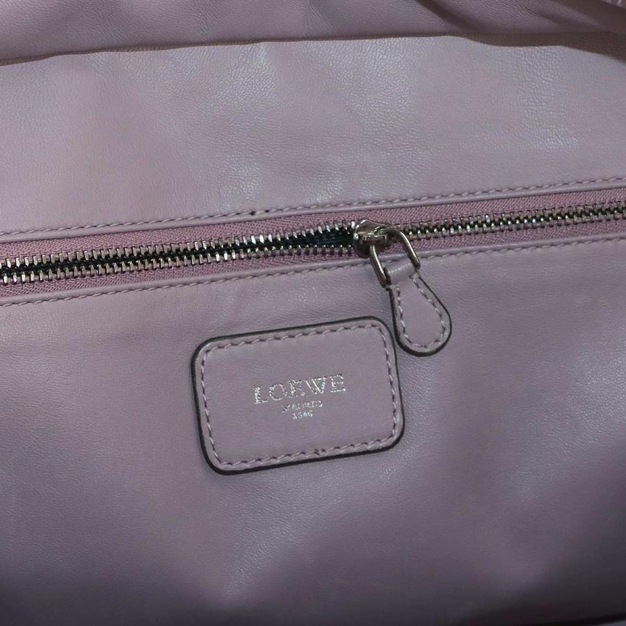 LOEWE（ロエベ） アマソナ 36 ハンド バッグ レザー ピンク パープル