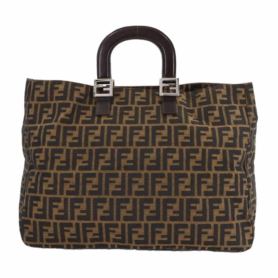 ズッカハンドバッグ FENDI（フェンディ） 新品同様 ズッカ ハンド バッグ キャンバス