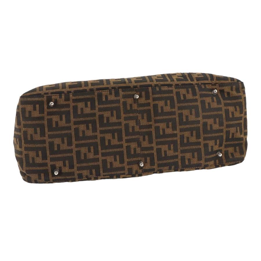 FENDI（フェンディ） 新品同様 ズッカ ハンド バッグ キャンバス