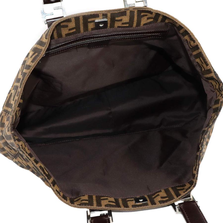 FENDI（フェンディ） 新品同様 ズッカ ハンド バッグ キャンバス