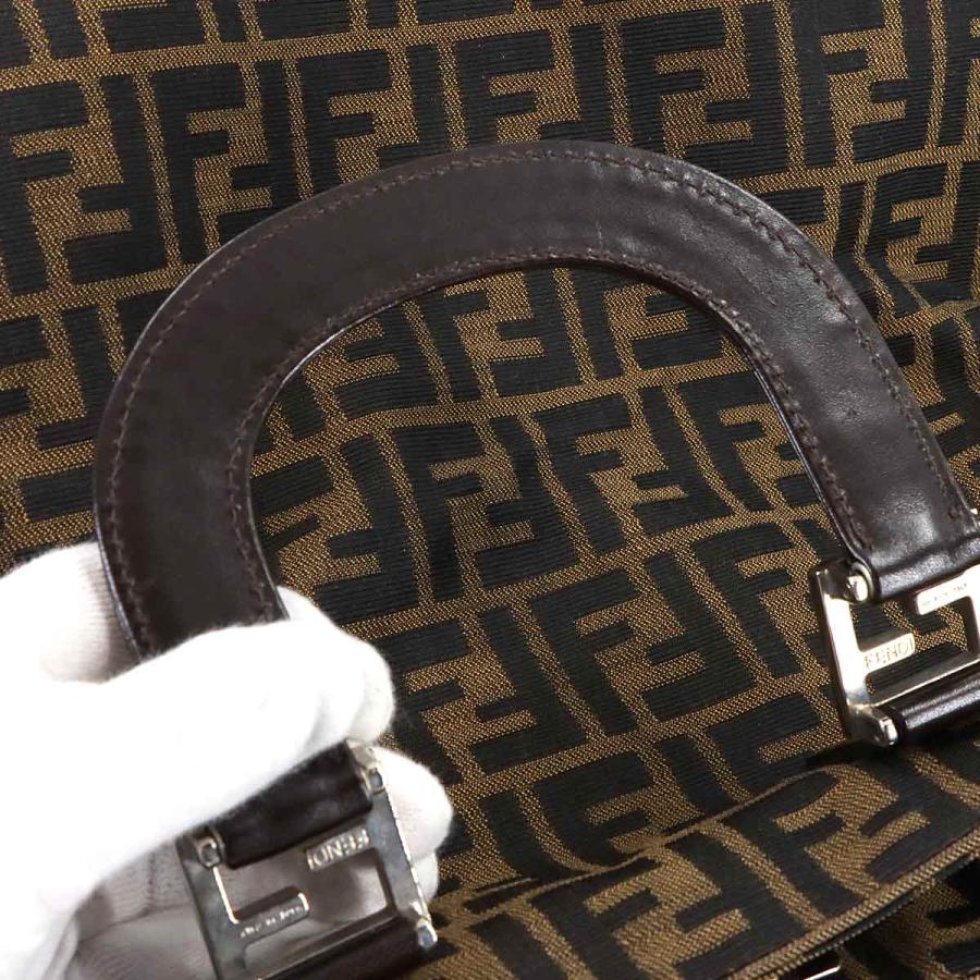 FENDI（フェンディ） 新品同様 ズッカ ハンド バッグ キャンバス