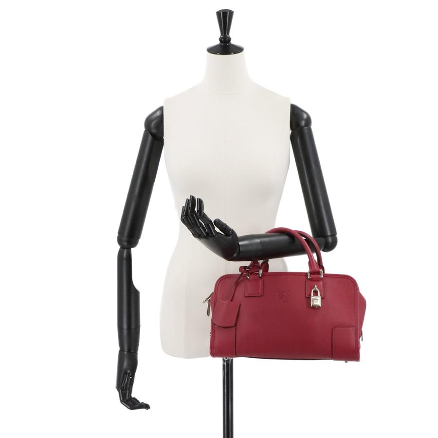 LOEWE（ロエベ） 美品 アマソナ 28 ハンド バッグ レザー レッド