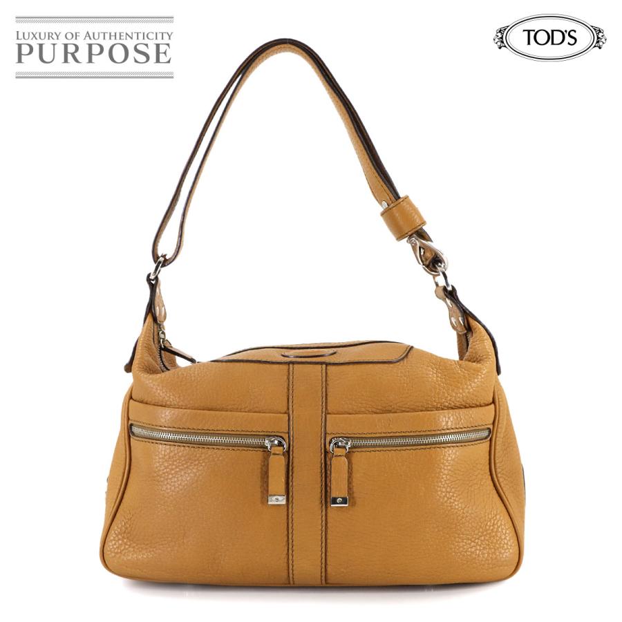 トッズ TOD'S ミキー ワンショルダー バッグ レザー ブラウン