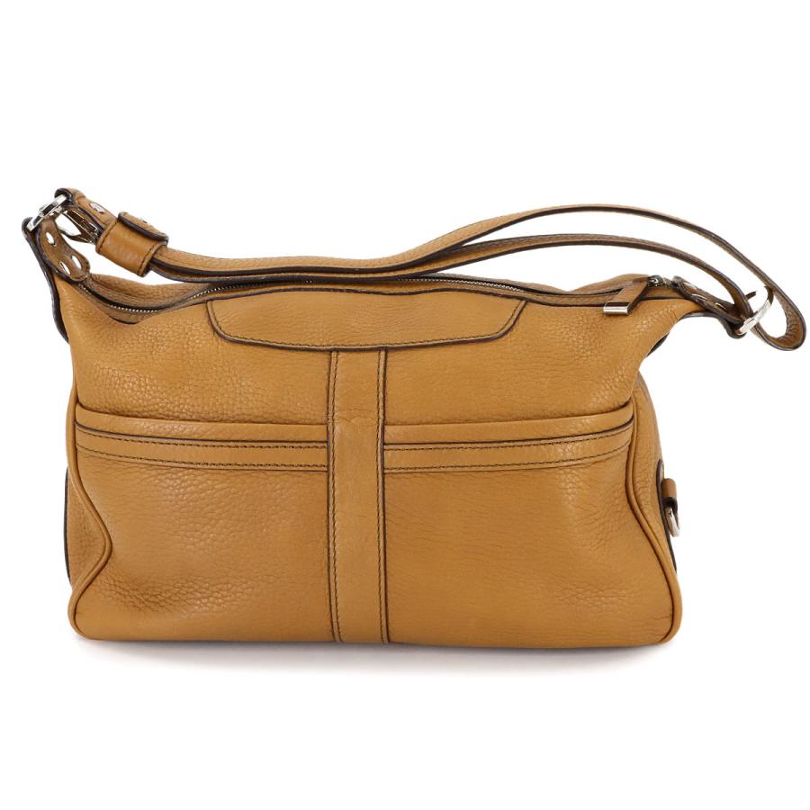 トッズ TOD'S ミキー ワンショルダー バッグ レザー ブラウン