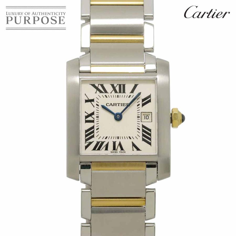 Cartier カルティエ W51012Q4 タンクフランセーズMM アイボリー文字盤 SS×YG/QZ ステンレス イエローゴールド クォーツ 腕時計 Cartier（カルティエ） タンクフランセーズMM コンビ W51012Q4