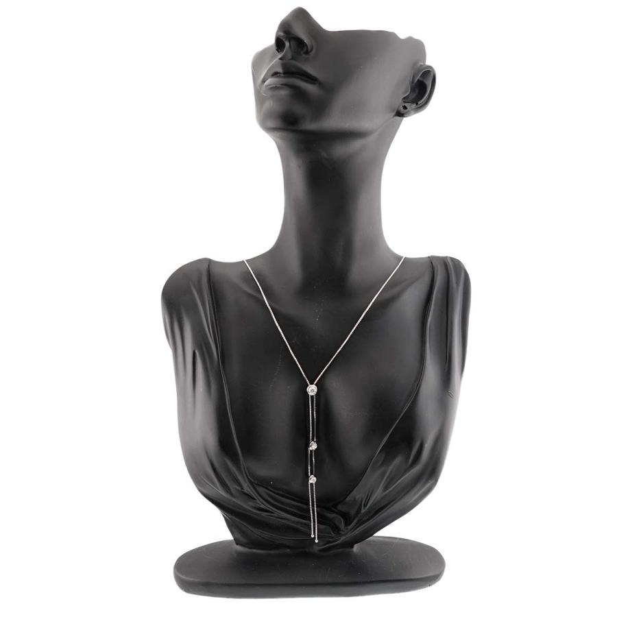 タサキ TASAKI トリロジー ダイヤ 0.53ct ネックレス 51cm K18 WG ホワイトゴールド 750 田崎真珠 Necklace【証明書付き】 90310379_6