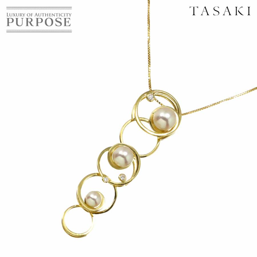 TASAKI（タサキ） エニーマ アコヤ真珠 7.0-4.6mm ダイヤ 0.05ct 
