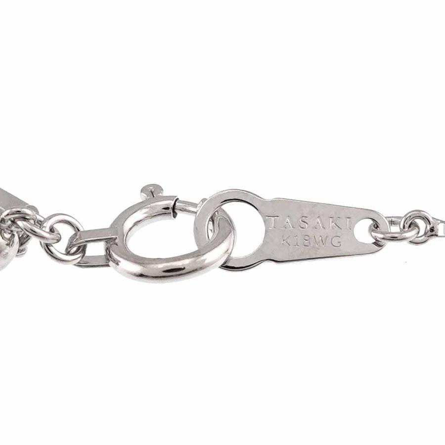 TASAKI（タサキ） ダイヤ 0.18ct ネックレス 45cm K18 WG ホワイト