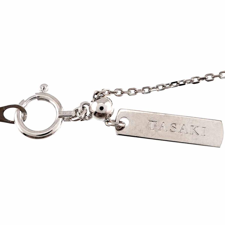 TASAKI（タサキ） ダイヤ 0.14ct ネックレス 45cm K18 WG PG ホワイト 