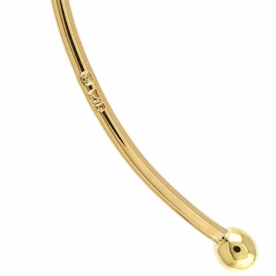 MIKIMOTO ゴールド バングル アコヤ真珠付き　K18 MIKIMOTO（ミキモト） アコヤ真珠 3.8mm バングル ブレスレット 16cm