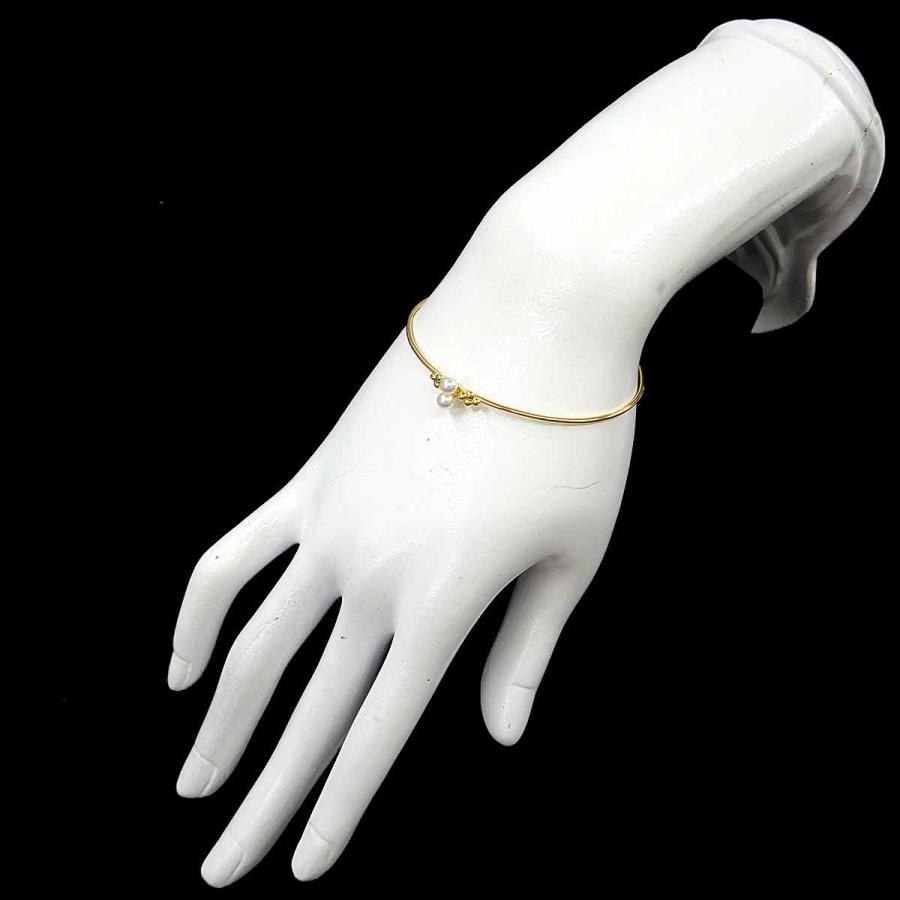 MIKIMOTO（ミキモト） アコヤ真珠 3.8mm バングル ブレスレット 16cm