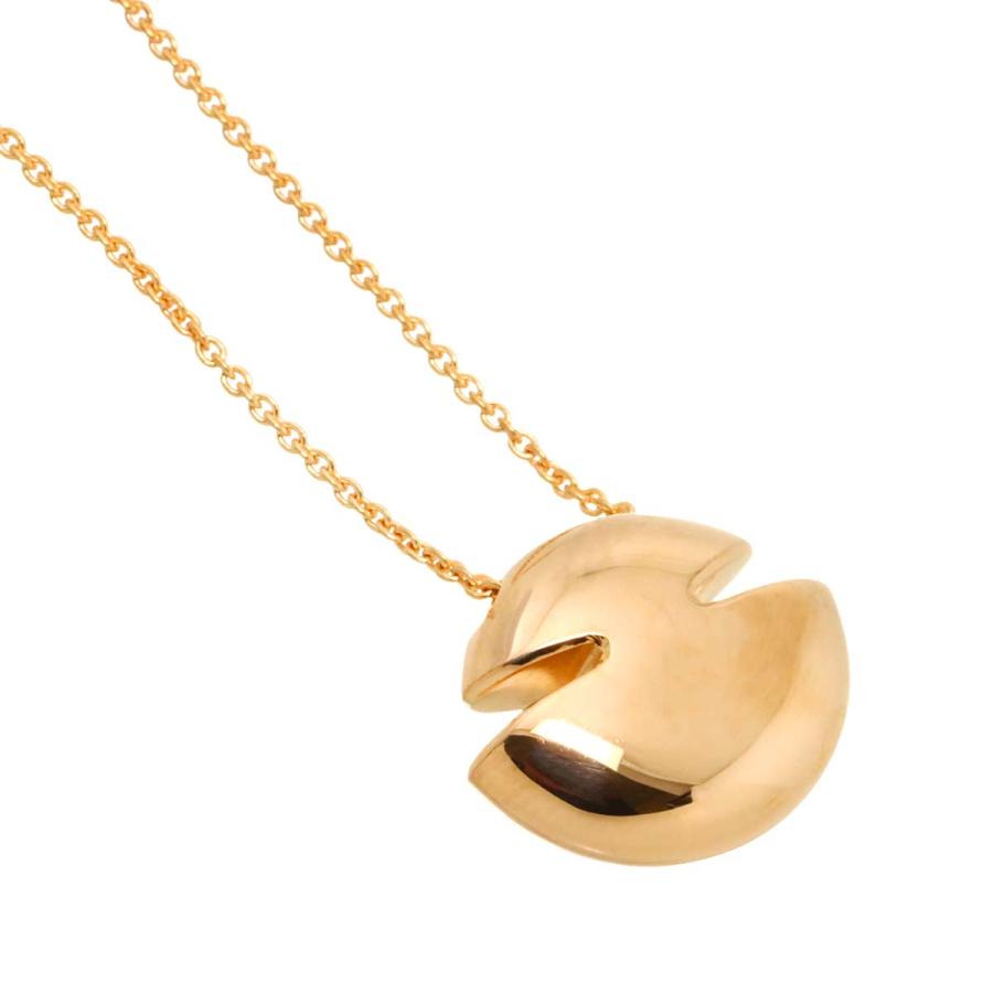 BVLGARI（ブルガリ） カボション ネックレス 45cm K18 PG ピンク 