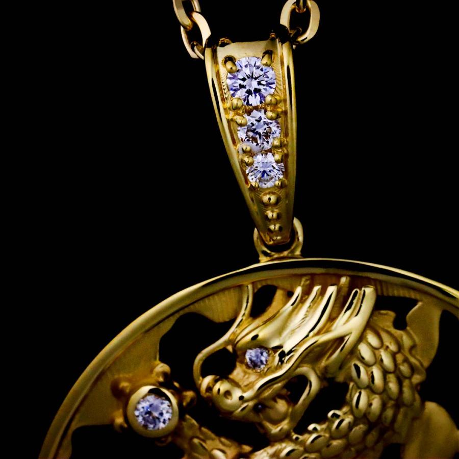 ダイヤ 0.18ct ネックレス 49.5cm K18 YG イエローゴールド 750 【鑑別 