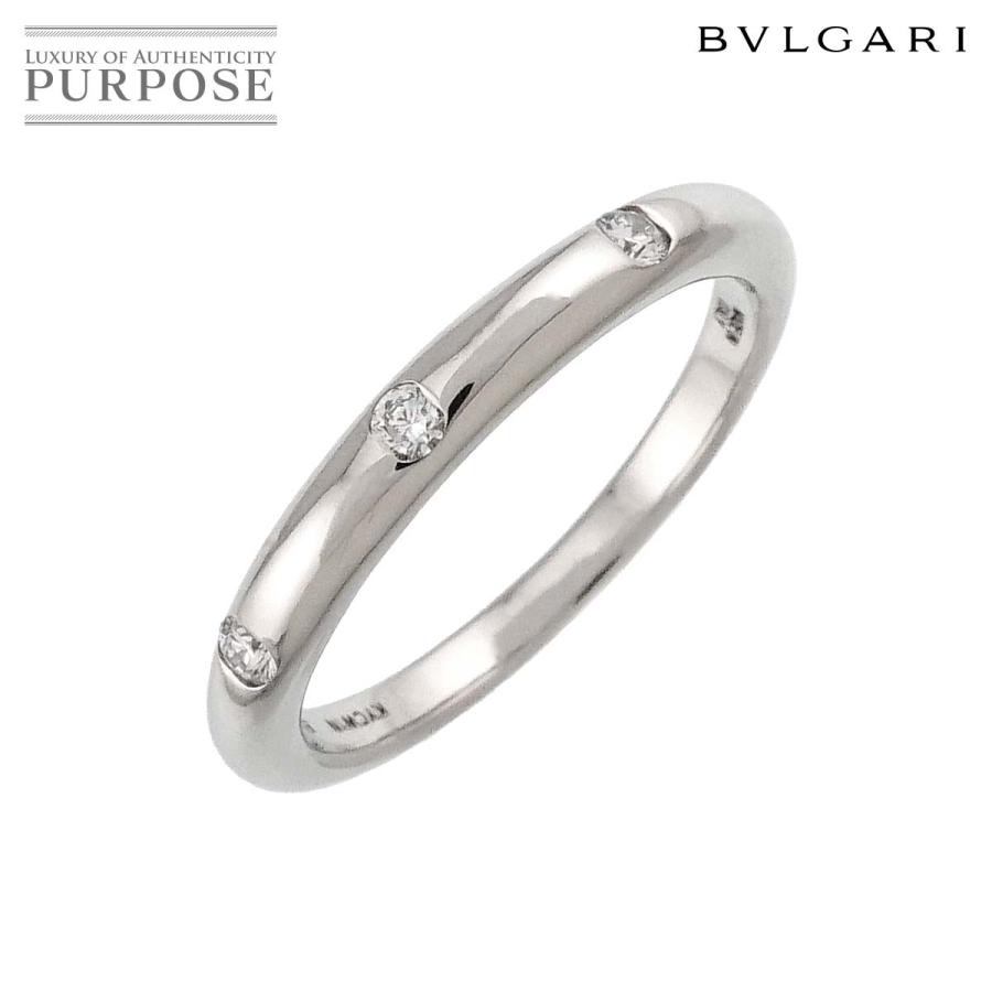 BVLGARI シルバー スリーストーンリング7号