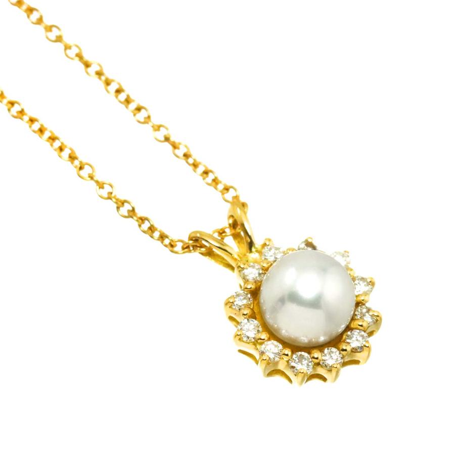 TIFFANY&Co.（ティファニー） アコヤ真珠 5.5mm ダイヤ ネックレス 