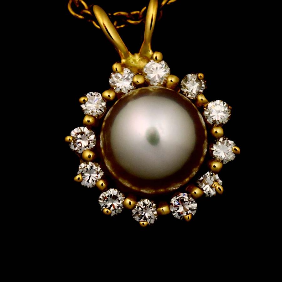 TIFFANY&Co.（ティファニー） アコヤ真珠 5.5mm ダイヤ ネックレス 