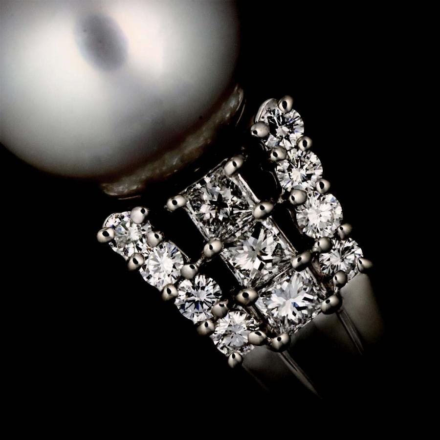 TASAKI（タサキ） TASAKI 13号 リング 白蝶真珠 11.1mm ダイヤ 0.72ct 